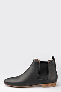 Flat ankle boots WHITE Bufalino Negro by Homers Shoes View 2