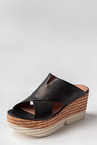 Wedges VENICE Bufalino Negro by Homers Shoes View 2