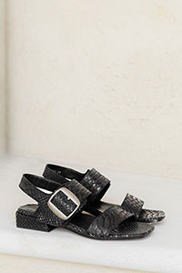 Flat sandals CANNES Birman Negro by Homers Shoes View 1