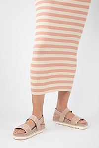 Flat sandals BIO Poncho Creme by Homers Shoes View 2