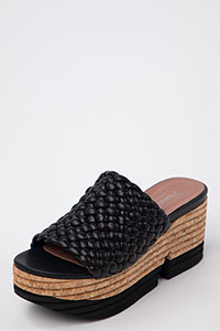 Wedges VENICE Trenza Black by Homers Shoes View 1