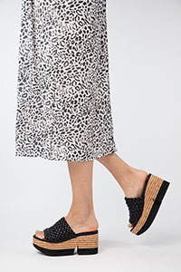 Wedges VENICE Trenza Black by Homers Shoes View 2