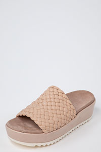 Flat sandals MENORCA Trenza Beige by Homers Shoes View 1