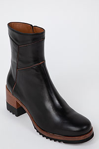 Heeled ankle boots RONDA Poncho Negro-Bruciato by Homers Shoes View 2