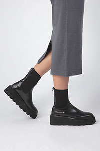 Flat ankle boots GRENO Poncho Negro by Homers Shoes View 1