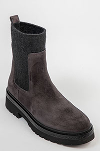 Flat ankle boots SIENA Crosta Lavagna by Homers Shoes View 2
