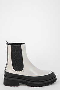 Flat ankle boots SIENA Gomato Black-Stone by Homers Shoes View 2