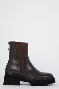 Flat ankle boots KRISTEN Poncho Expresso by Homers Shoes View 1