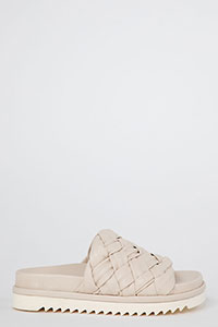 Flat sandals BIO Tubular Ivory by Homers Shoes View 2