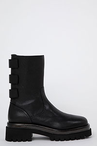 Flat ankle boots GOLVA Bufalino Negro by Homers Shoes View 2