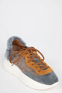 Sneakers KTRINA Crosta Charcoal-Whisky by Homers Shoes View 2
