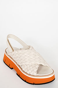 Wedges DUYBA Tubular Ivory by Homers Shoes View 2