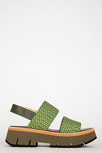 Wedges DUYBA Cordela Green-Yellow  by Homers Shoes View 1