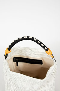 Handbags BOLSO Rafia White by Homers Shoes View 2