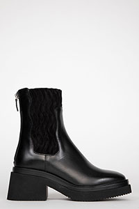 Heeled ankle boots PLANET Sierra Black-Crosta Black by Homers Shoes View 1