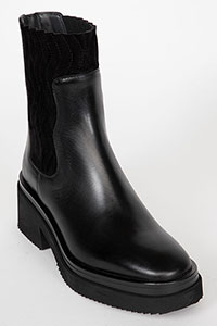Heeled ankle boots PLANET Sierra Black-Crosta Black by Homers Shoes View 2