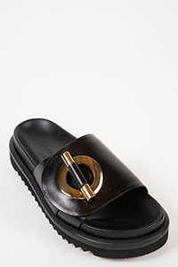 Flat sandals BIO Sierra Black by Homers Shoes View 2