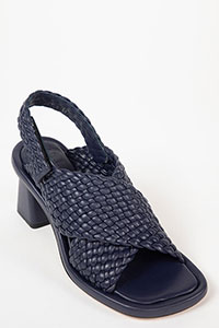 Heeled sandals PINA Trenza Navy by Homers Shoes View 2