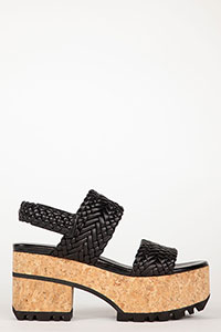 Wedges VENICE Espiga Black by Homers Shoes View 2