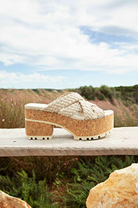 Wedges VENICE Trenza Ivory by Homers Shoes View 1