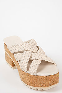 Wedges VENICE Trenza Ivory by Homers Shoes View 2