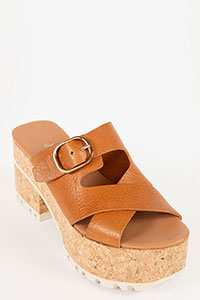 Wedges VENICE Volanato Miele by Homers Shoes View 2