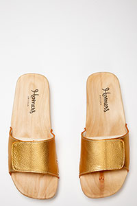 Classics 355 BufalinoMetal Gold by Homers Shoes View 2