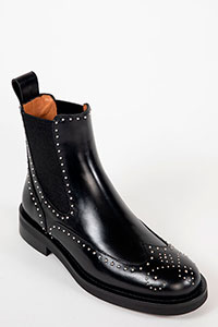 Flat ankle boots LILIBETH Sierra Black by Homers Shoes View 2