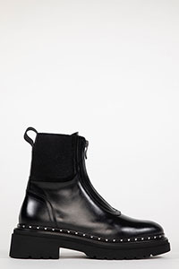 Flat ankle boots SIENA Sierra Black by Homers Shoes View 2