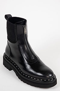 Flat ankle boots SIENA Sierra Black by Homers Shoes View 2