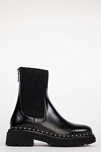 Flat ankle boots SIENA Sierra Black by Homers Shoes View 2