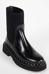 Flat ankle boots SIENA Sierra Black by Homers Shoes View 2