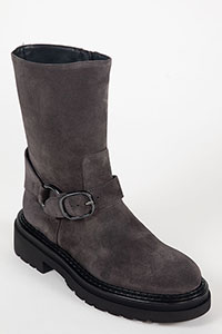 Flat ankle boots SIENA Crosta Lavagna by Homers Shoes View 2