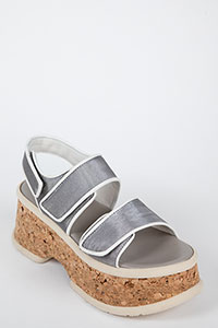Wedges SUGAR Nylon Taupe by Homers Shoes View 2