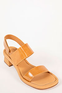 Heeled sandals PINA-40 ReverseVernice Biscotto by Homers Shoes View 2