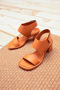 Heeled sandals PINA Nature Cuir by Homers Shoes View 1