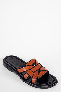 Flat sandals DALIA Sierra Sella-Black by Homers Shoes View 2