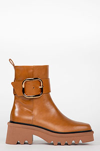 Heeled ankle boots LYS Sierra Caramel by Homers Shoes View 2