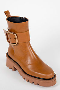 Heeled ankle boots LYS Sierra Caramel by Homers Shoes View 2