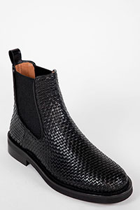 Flat ankle boots LILIBETH Dama Black by Homers Shoes View 2