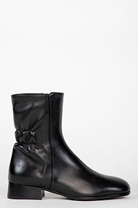 Flat ankle boots NICOLE Supreme Black by Homers Shoes View 2