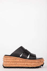 Wedges LINES Volanato Nero by Homers Shoes View 1