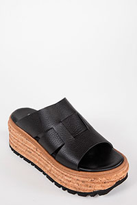Wedges LINES Volanato Nero by Homers Shoes View 2