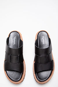 Wedges LINES Volanato Nero by Homers Shoes View 2