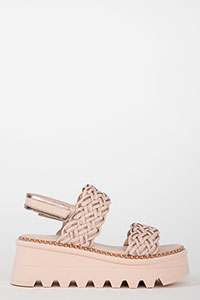 Wedges ALISON Trenza Retorrone-Cava by Homers Shoes View 1