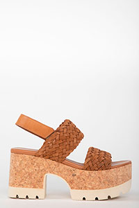 Wedges VENICE Trenza Suede Cuir by Homers Shoes View 2