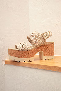 Wedges VENICE Trenza5 Ivory by Homers Shoes View 1