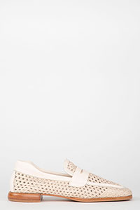 Flats LENA-M Rejilla Creme by Homers Shoes View 2