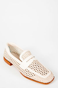 Flats LENA-M Rejilla Creme by Homers Shoes View 2
