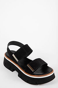 Wedges DUYBA Reverse Black by Homers Shoes View 2